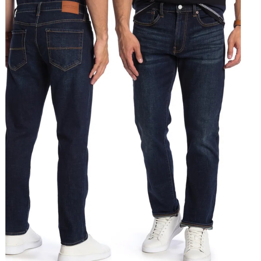 NWT Lucky Brand Jeans Men’s Size 36 121 Slim Straight Dark Wash